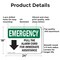 Signmission Pull The Alarm Cord For Immediate With Symbol, 24 in W x Rectangle, Aluminum OS-2PACK-EM-A-1824-L-10416 - alternate 2